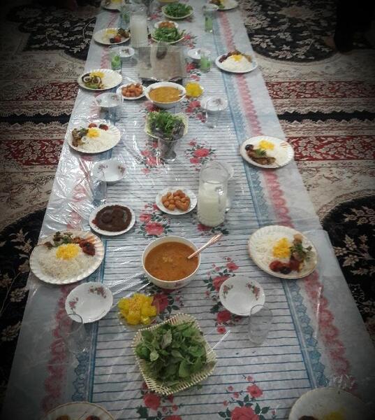 عکس سفره دعوتی