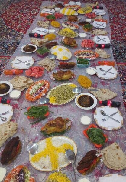 عکس سفره دعوتی