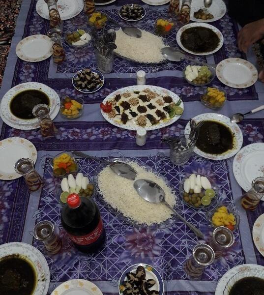 عکس سفره دعوتی