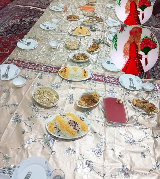 عکس سفره دعوتی