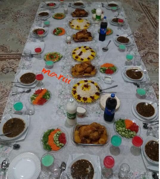 عکس سفره دعوتی