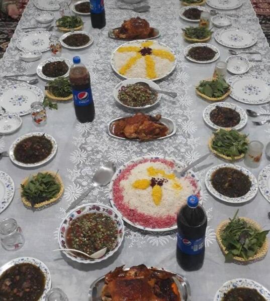 عکس سفره دعوتی