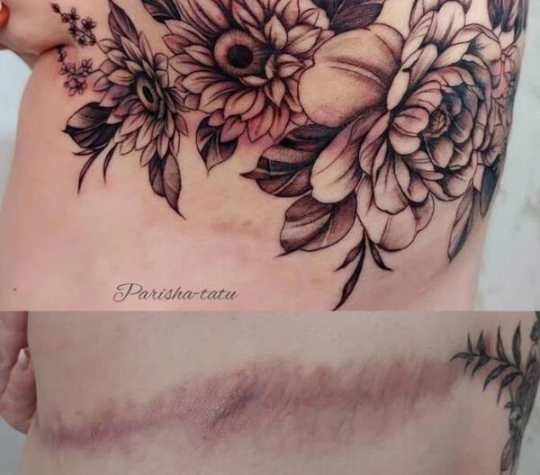 عکس تاتو چشم روی بدن