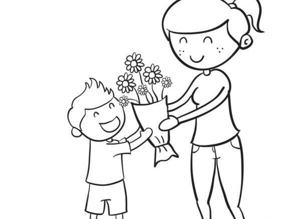 عکس مادر نقاشی