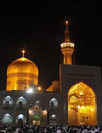 عکس حرم امام رضا تو شب