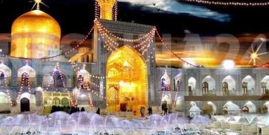 عکس حرم امام رضا تو شب