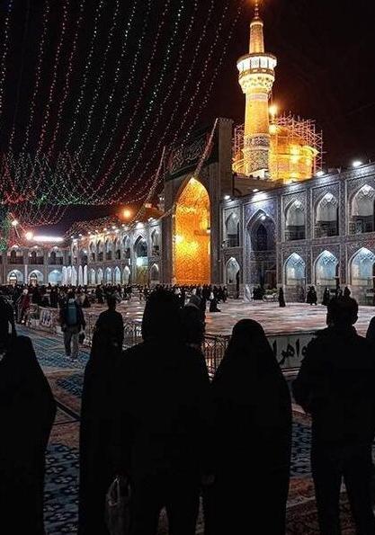 عکس حرم امام رضا تو شب