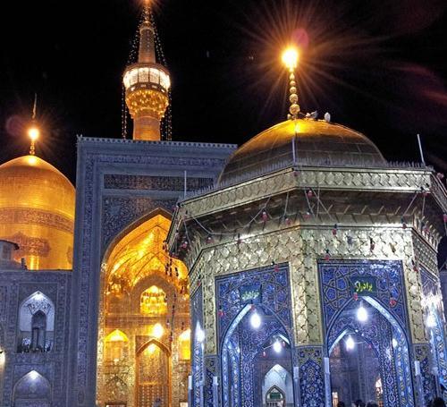 عکس حرم امام رضا تو شب