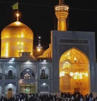 عکس حرم امام رضا تو شب