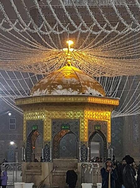 عکس حرم امام رضا تو شب