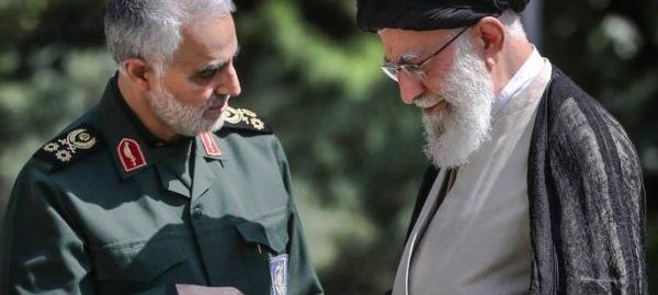 عکس حاج قاسم و آقای خامنه ای
