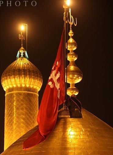 عکس امام حسین پرچم