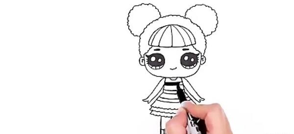 عکس نقاشی دختر تک شاخ