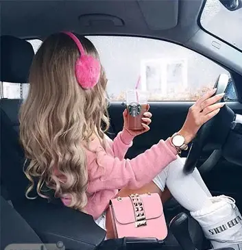 عکس پروفایل دخترونه لاکچری با ماشین