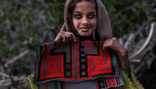 عکس دختر بلوچ چشم سبز
