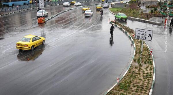 عکس پاییزی بارش باران