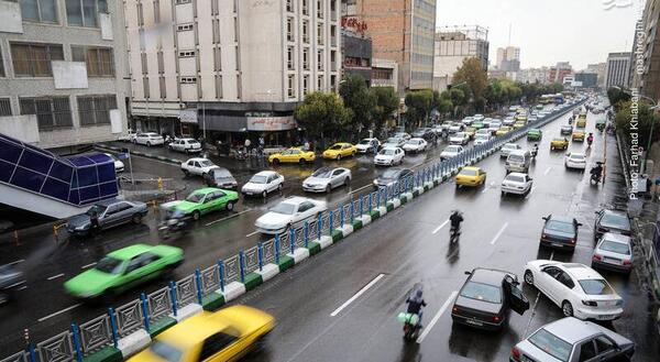 عکس پاییزی بارش باران