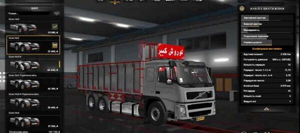 عکس تریلی ولوو در یورو تراک