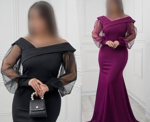 عکس لباس مجلسی زنانه یقه باز