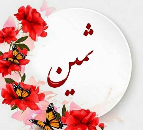 عکس نوشته به اسم ثمین