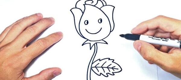 عکس نقاشی فانتزی گل رز