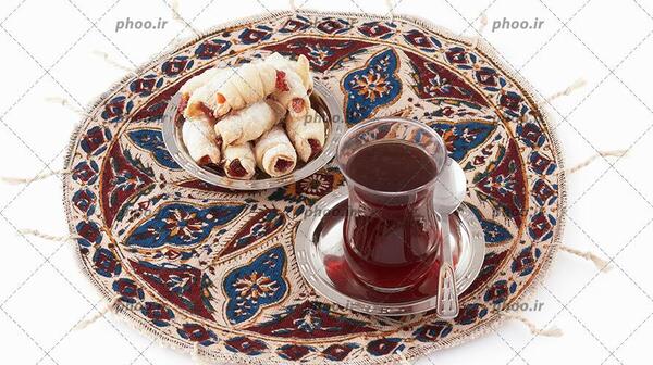 عکس چای و شیرینی