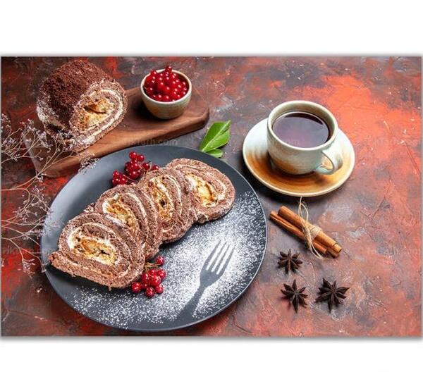 عکس چای و شیرینی