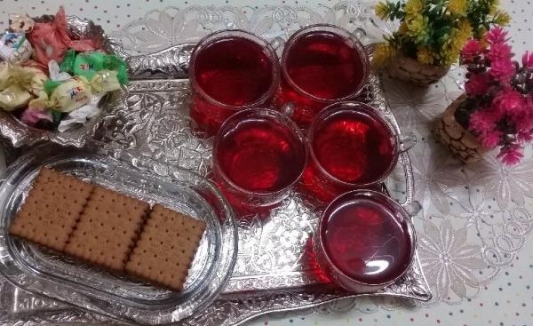 عکس چای و شیرینی