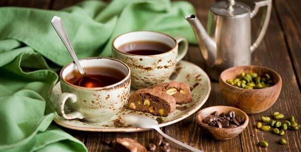 عکس چای و شیرینی