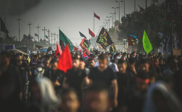 عکس پرچم پیاده روی اربعین