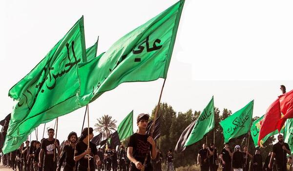 عکس پرچم پیاده روی اربعین