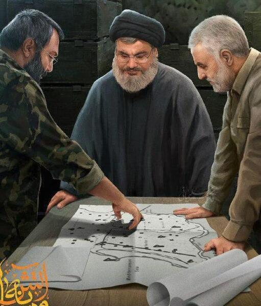 عکس سلیمانی در جنگ