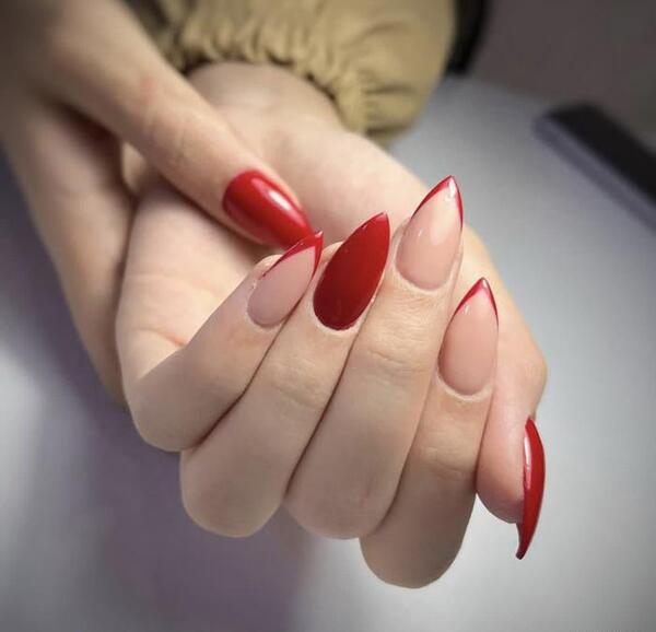 عکس مدل ناخن نوک تیز