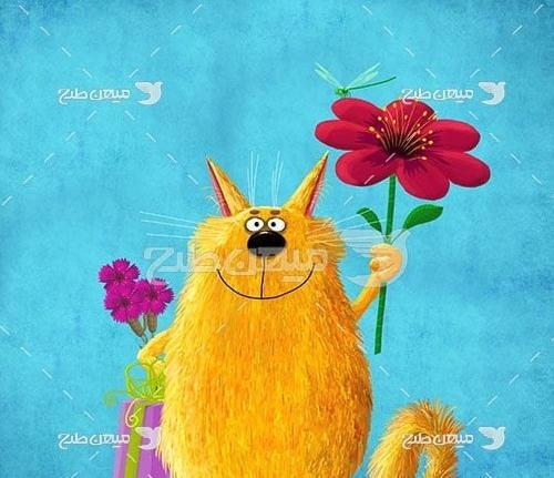 عکس گربه بامزه برای پس زمینه