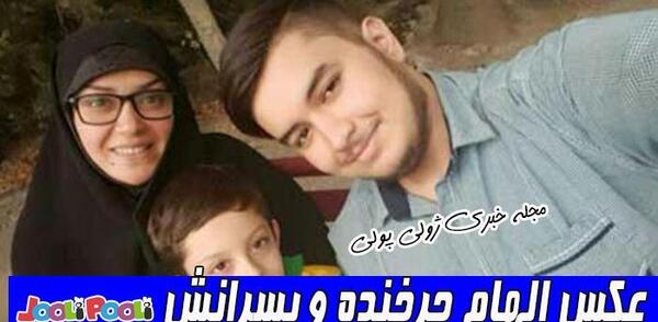 عکس الهام چرخنده و پسرانش