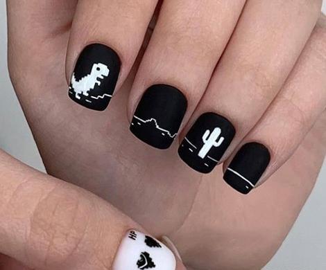 عکس طرح ناخن ژلیش بچه گانه
