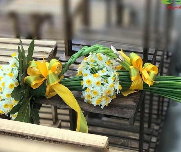 عکس دسته گل نرگس با کیفیت بالا