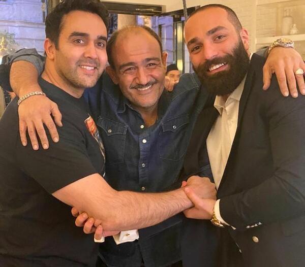 عکس پوریا پورسرخ و همسرش و فرزندش
