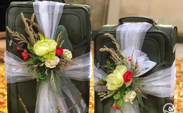 عکس تزیین چمدان عروس
