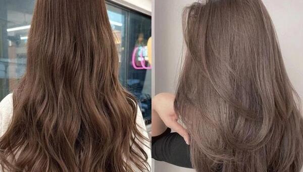 عکس رنگ مو نسکافه ای روشن