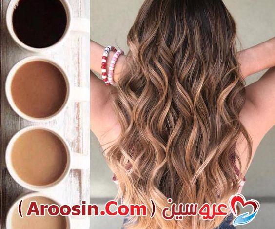 عکس رنگ مو نسکافه ای روشن