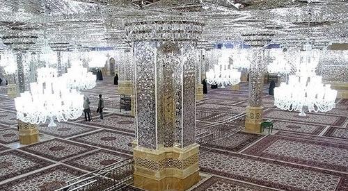 عکس طبقه پایین حرم امام رضا