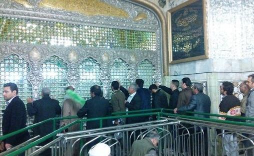 عکس طبقه پایین حرم امام رضا