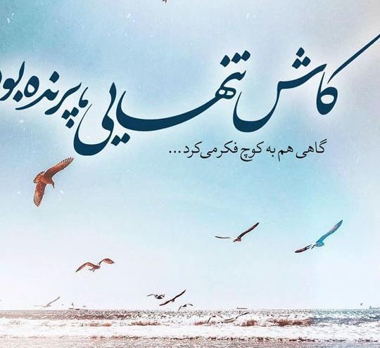 عکس نوشته غمگین تنهایی کوتاه