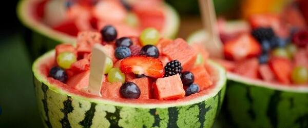 عکس ایده تزیین هندوانه برای شب یلدا