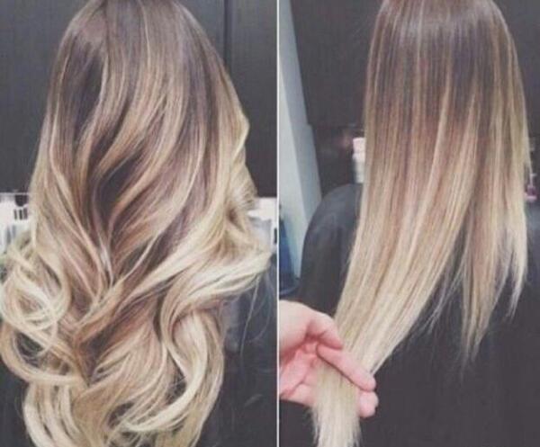 عکس رنگ مو آمبره
