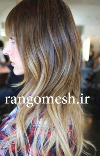 عکس رنگ مو آمبره