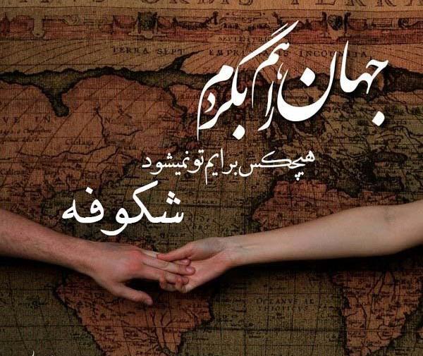 عکس نوشته اسم شکوفه برای پروفایل