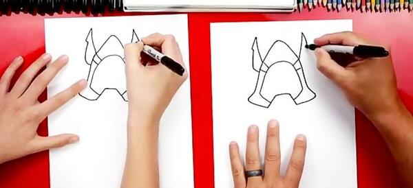 عکس نقاشی ساده هفت خان رستم