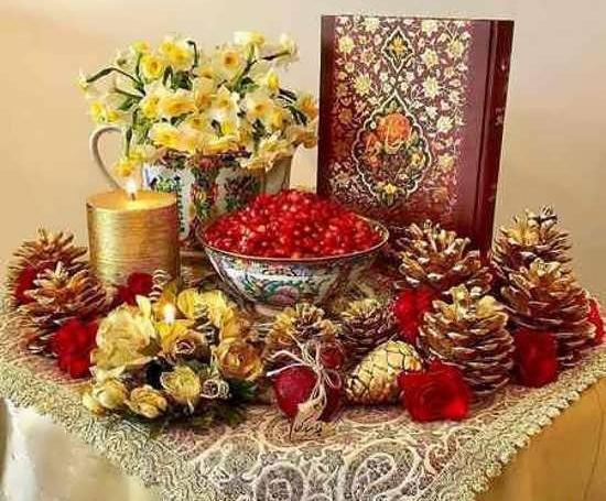 عکس ایده برای سفره ی یلدا
